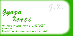 gyozo kerti business card